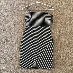 Lulus stripe body con dress
